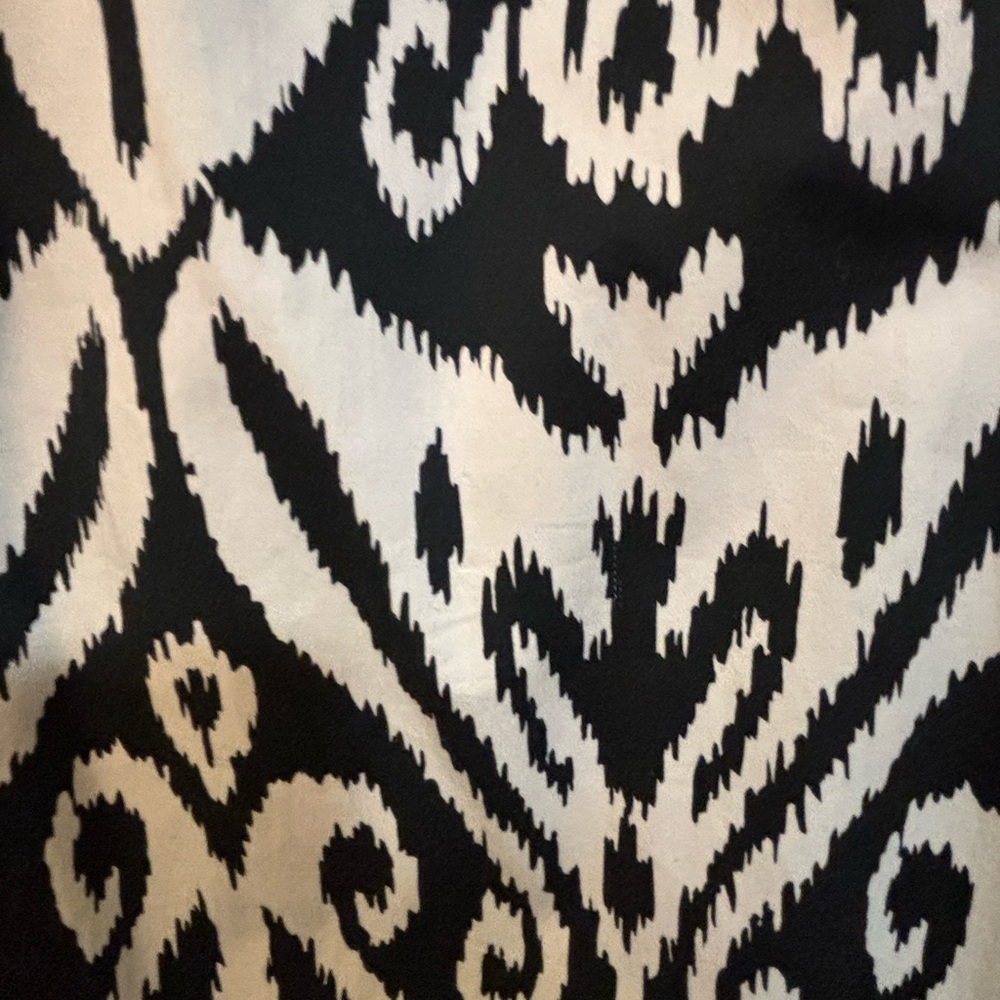 Boston Proper Black White Ikat Print Beaded Shift beach wedding guest graduation - Picture 4 of 8